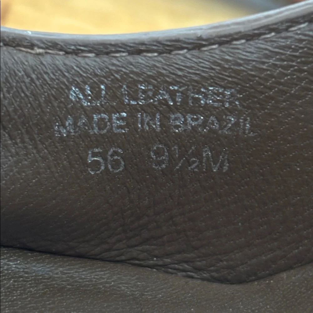 Tory Burch Y2K Salem Brown Suede Pumps with Gold-tone Chain Detail size 9.5 - Picture 12 of 12